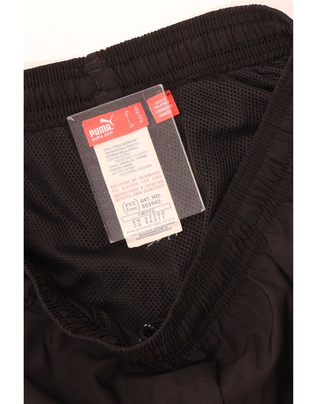 Pantaloni de trening Puma pentru baieti cu grafica 13-14 ani poliester negru