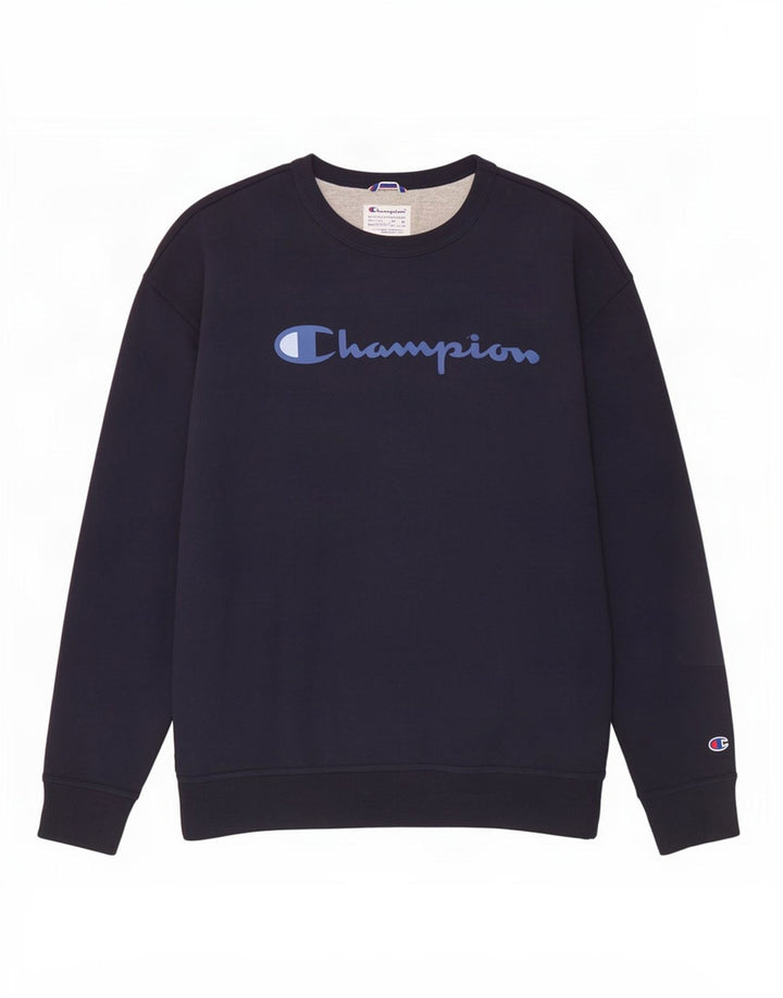 Pulover grafic pentru bărbați Champion, 2XL, bumbac bleumarin