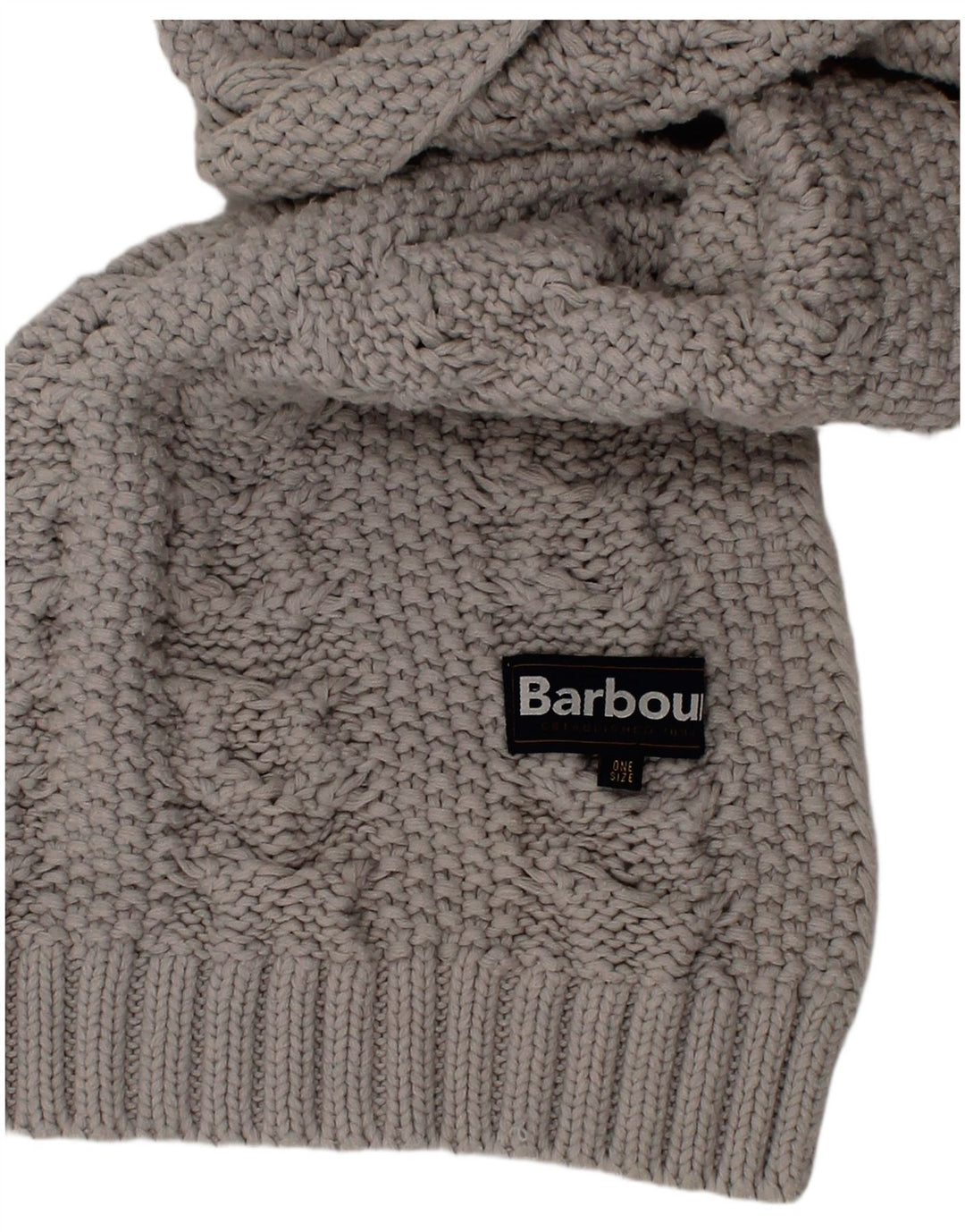 Eșarfă dreptunghiulară tricotată pentru femei Barbour, mărime unică, gri