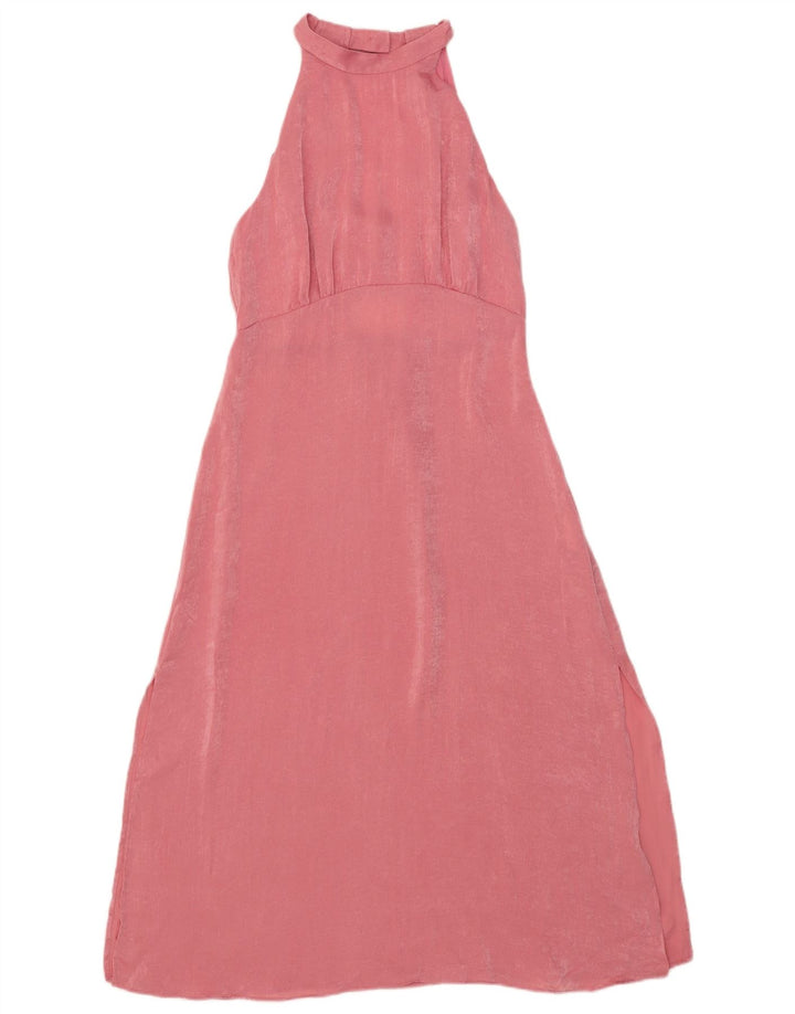 Rochie Maxi pentru femei Zara UK 12 Poliester roz mediu