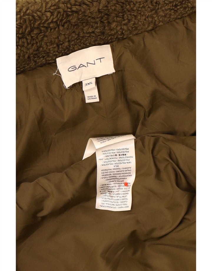 Jachetă din lână Gant pentru bărbați UK 46 3XL Kaki Poliester