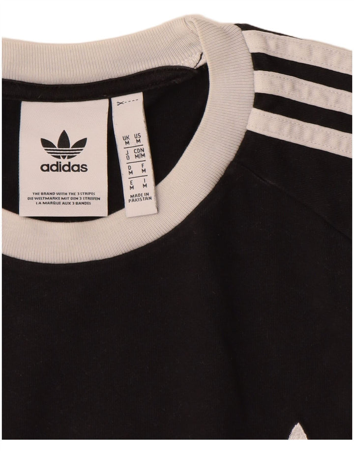 Tricou pentru bărbați ADIDAS Top mediu negru bumbac