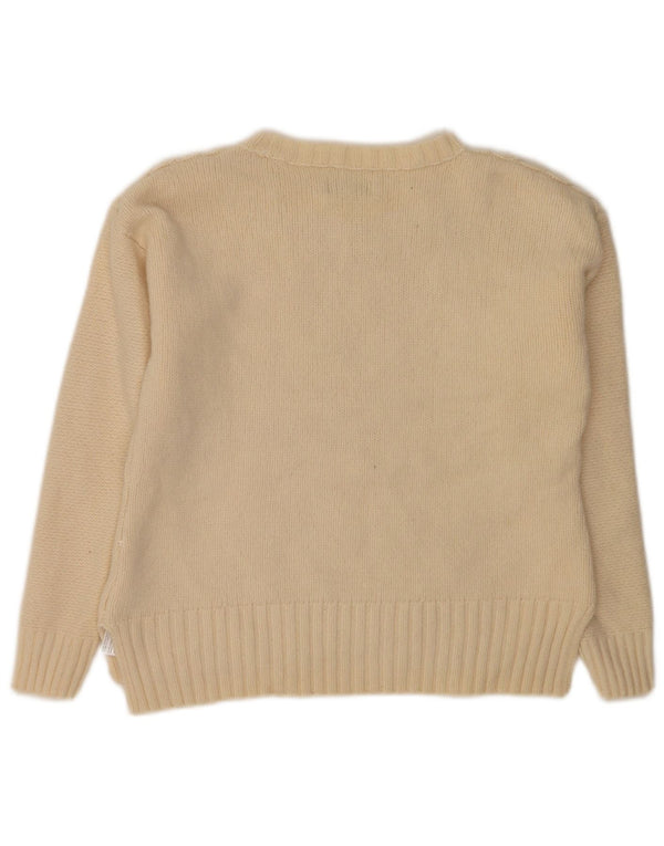 Pulover Jack Wills pentru femei cu gâtul cu barca UK 10 Small Off White