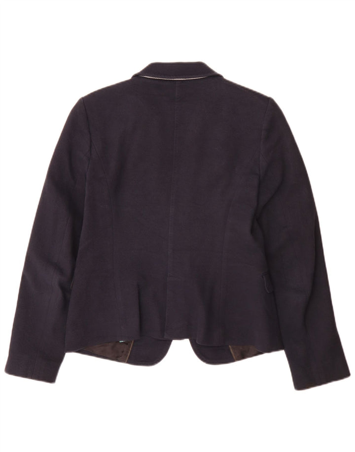 Massimo Dutti Jachetă Blazer Femei 1 Buton EU 40 Mediu Bumbac Bleumarin