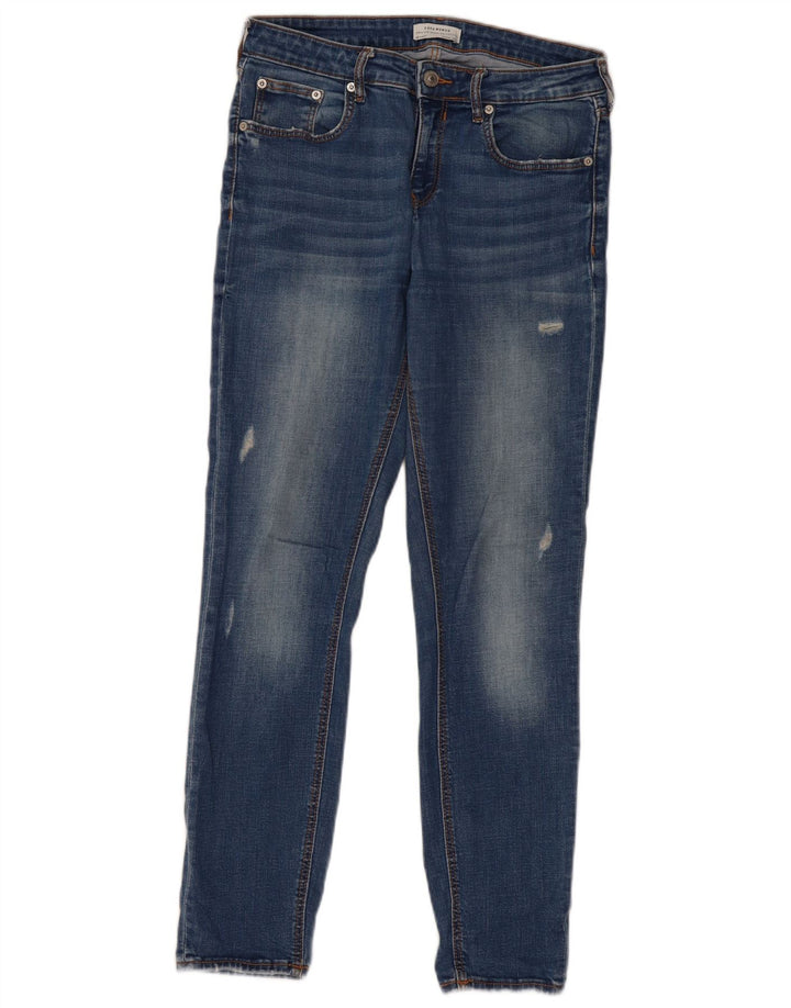 Blugi slim pentru femei ZARA EU 38 Mici W28 L28 Albastru
