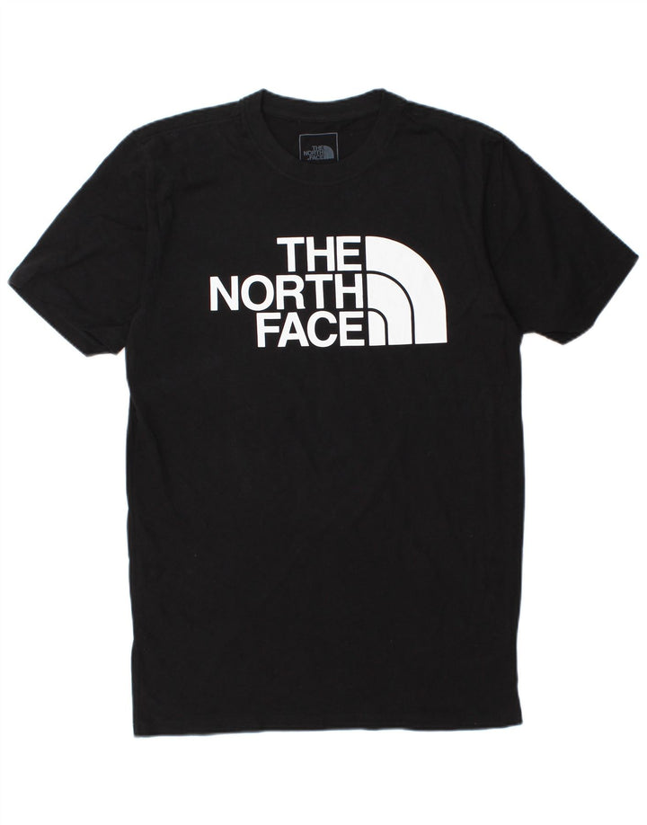 Tricou grafic pentru bărbați The North Face Top mic, negru, bumbac