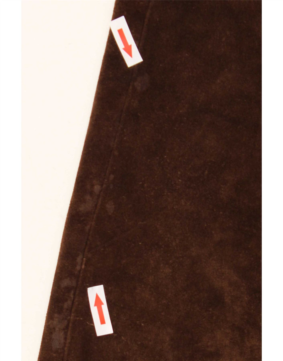 Pantaloni evazați din piele intoarsa pentru femei Vintage W30 L32 maro