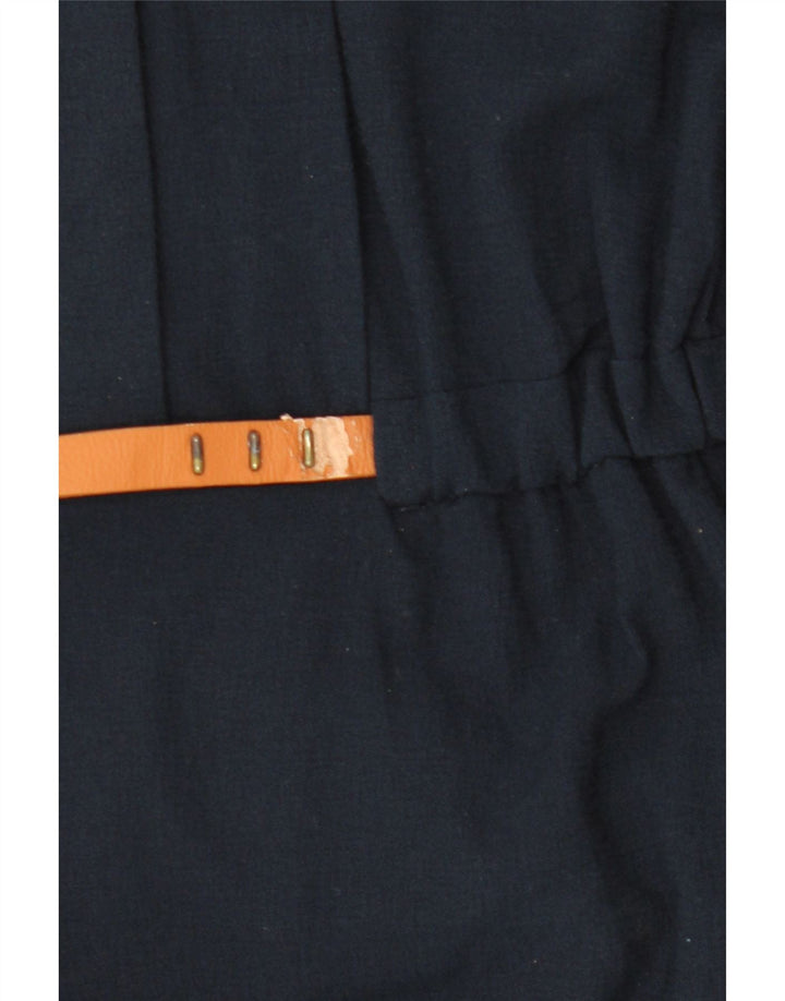 ZARA Womens A-Line Dress UK 10 Small Navy Blue Vintage Zara and Second-Hand Zara from Messina Hembry 