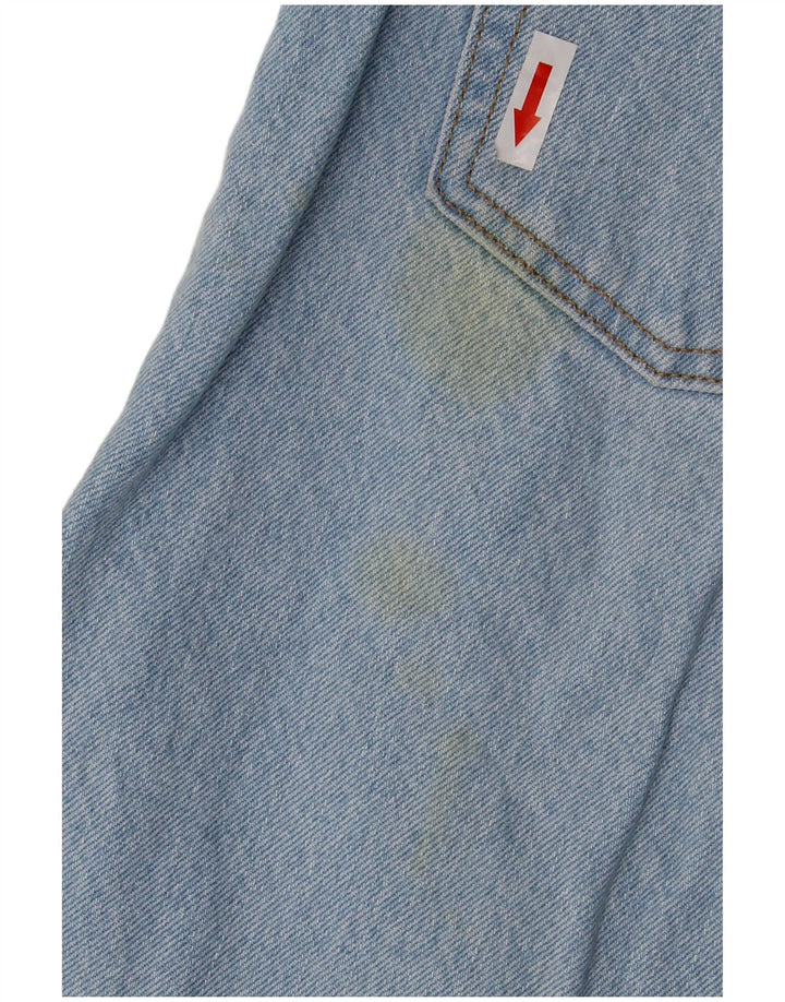 Blugi drepți distressed 501 Levi's pentru femei L27 L28 Bumbac albastru