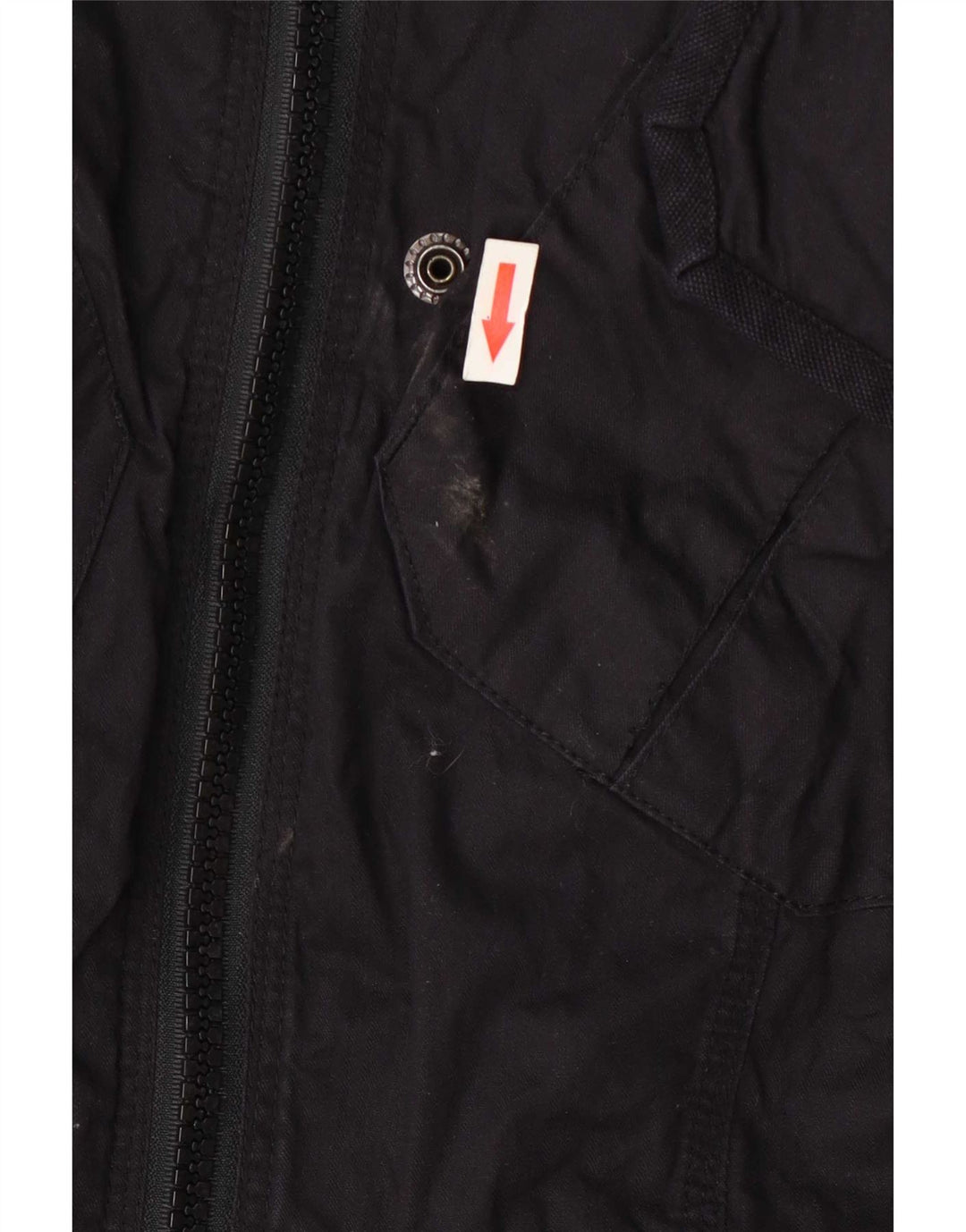 Jachetă Superdry pentru bărbați, UK 38, bumbac negru mediu