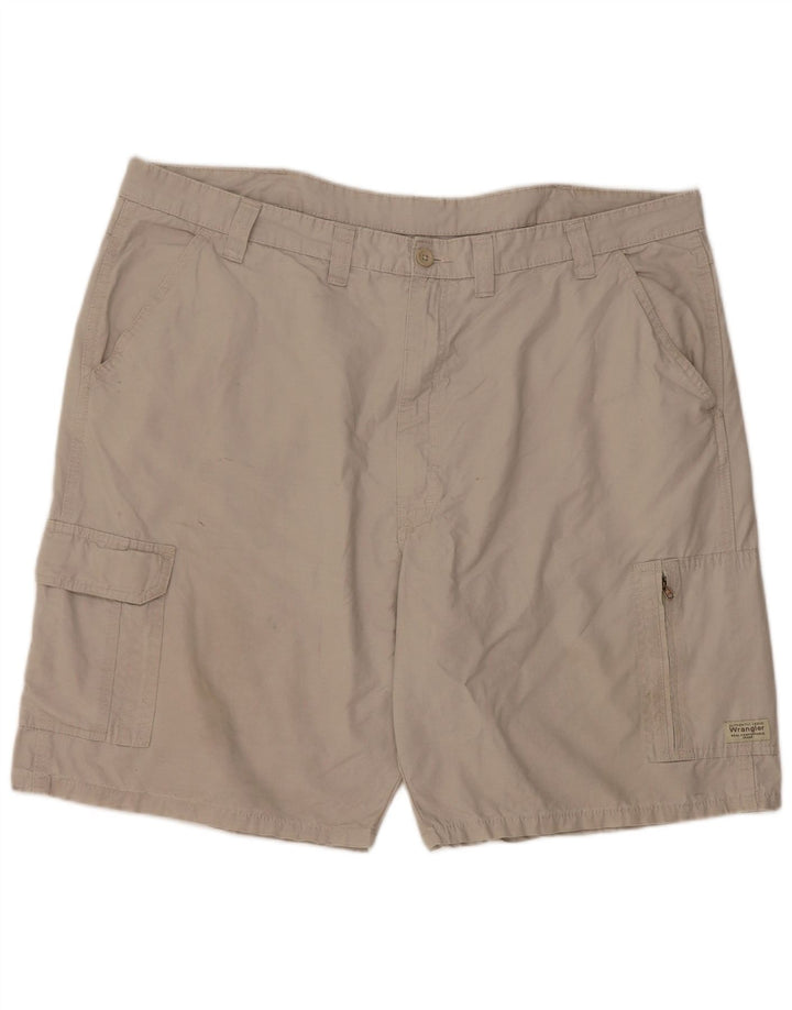 Pantaloni scurți cargo Wrangler pentru bărbați W44 2XL bumbac gri