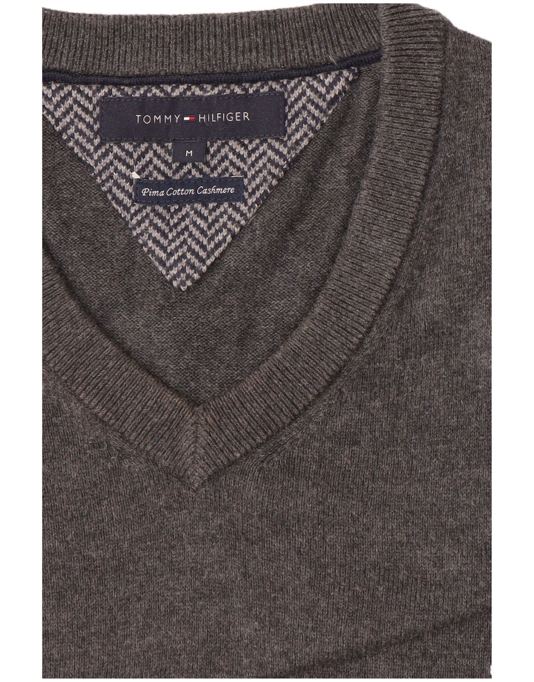 Vestă Tommy Hilfiger pentru bărbați, bumbac, gri mediu