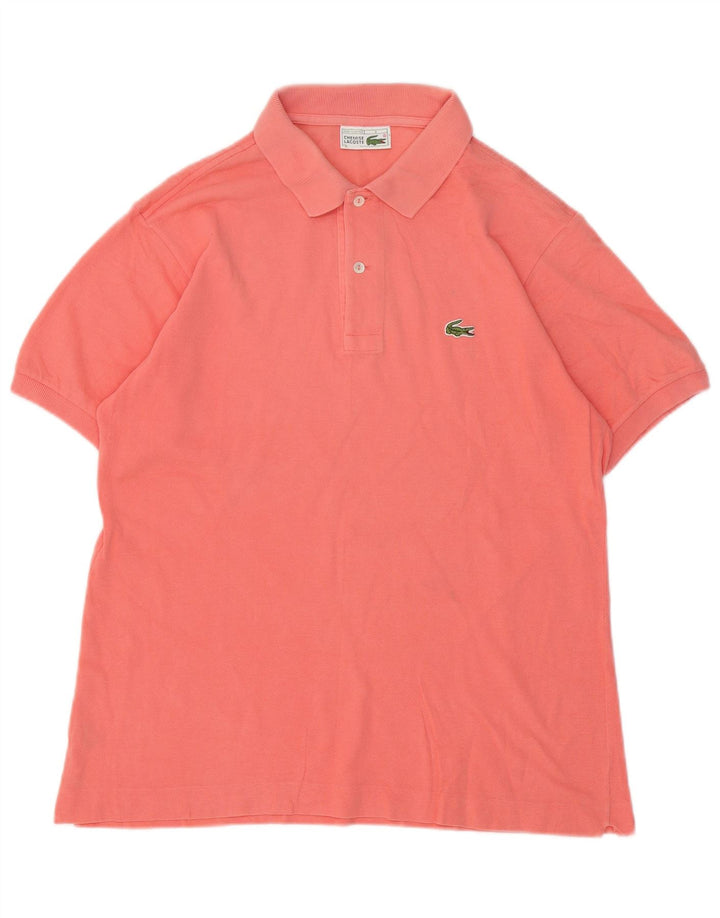 Tricou polo Lacoste pentru bărbați, mărimea 4, bumbac roz mediu