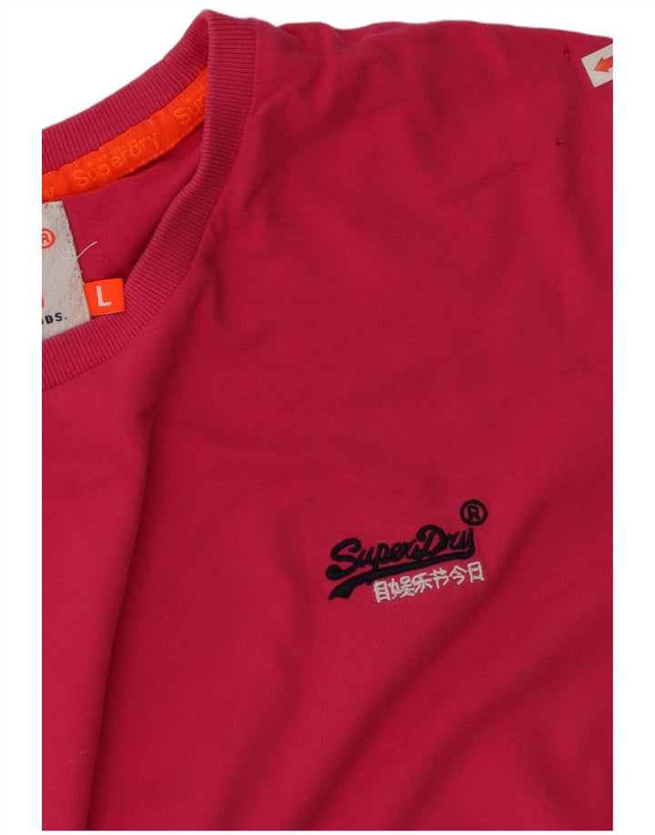 Tricou Superdry pentru femei Top mare bumbac roz