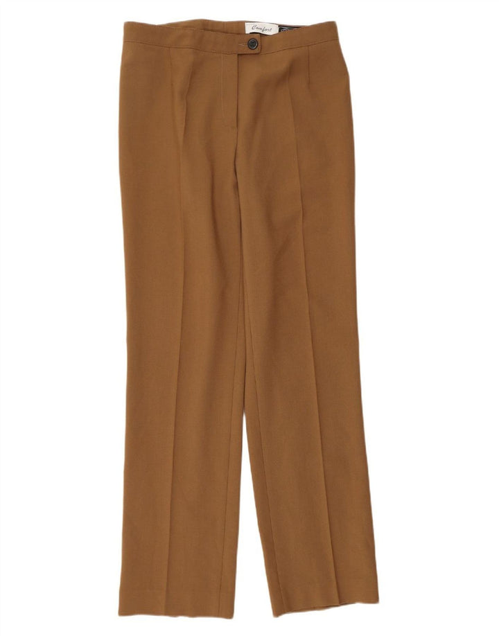 BELMAR Womens Straight Suit Trousers IT 44 Medium W30 L31 Brown Wool