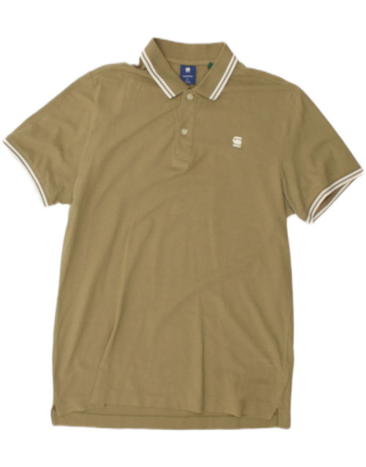 Tricou polo pentru bărbați G-Star Kaki mare