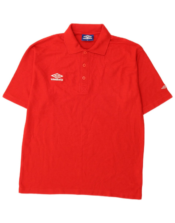 Umbro Mens Polo Shirt XL Red Polyester