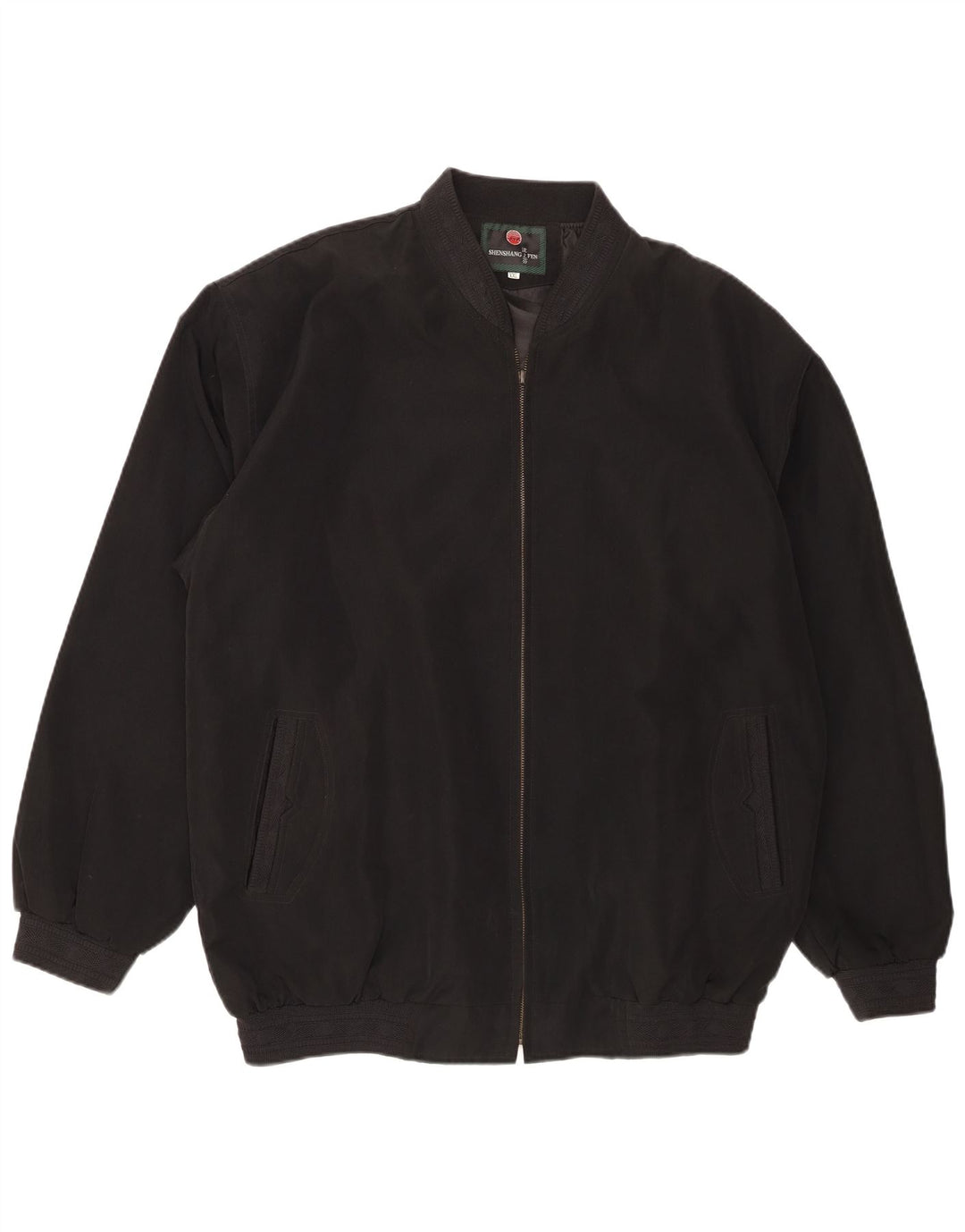 Bomber vintage pentru bărbați UK 44 2XL poliester negru
