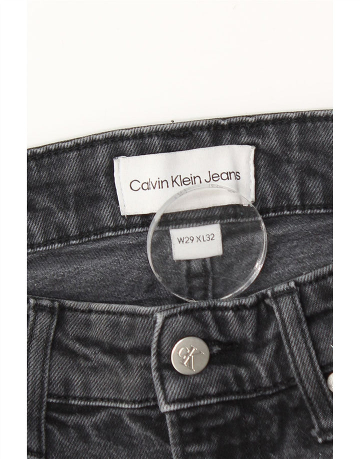 Calvin Klein Blugi Slim Distressed Bărbați W29 L32 Bumbac Negru