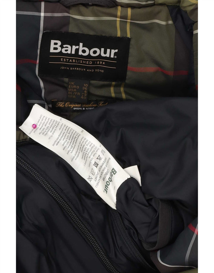 Jachetă parka supradimensionată cu glugă Barbour pentru femei UK 10, bumbac gri mic