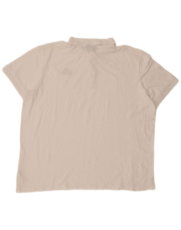 Cămașă polo pentru bărbați Kappa 2XL bumbac alb