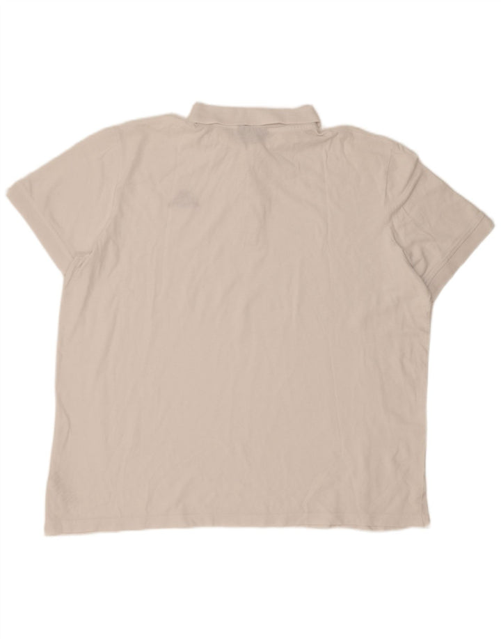 Cămașă polo pentru bărbați Kappa 2XL bumbac alb