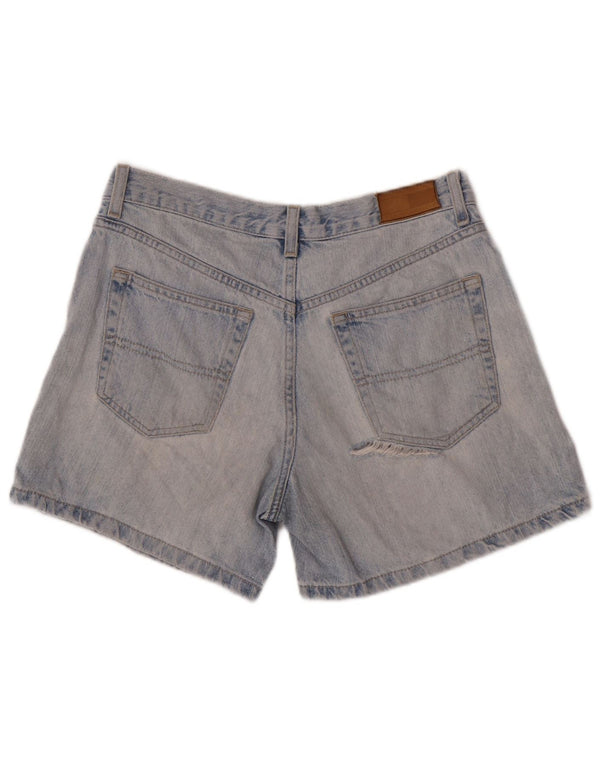 Pantaloni scurți din denim distressed pentru femei Tommy Hilfiger W28 Medium Blue