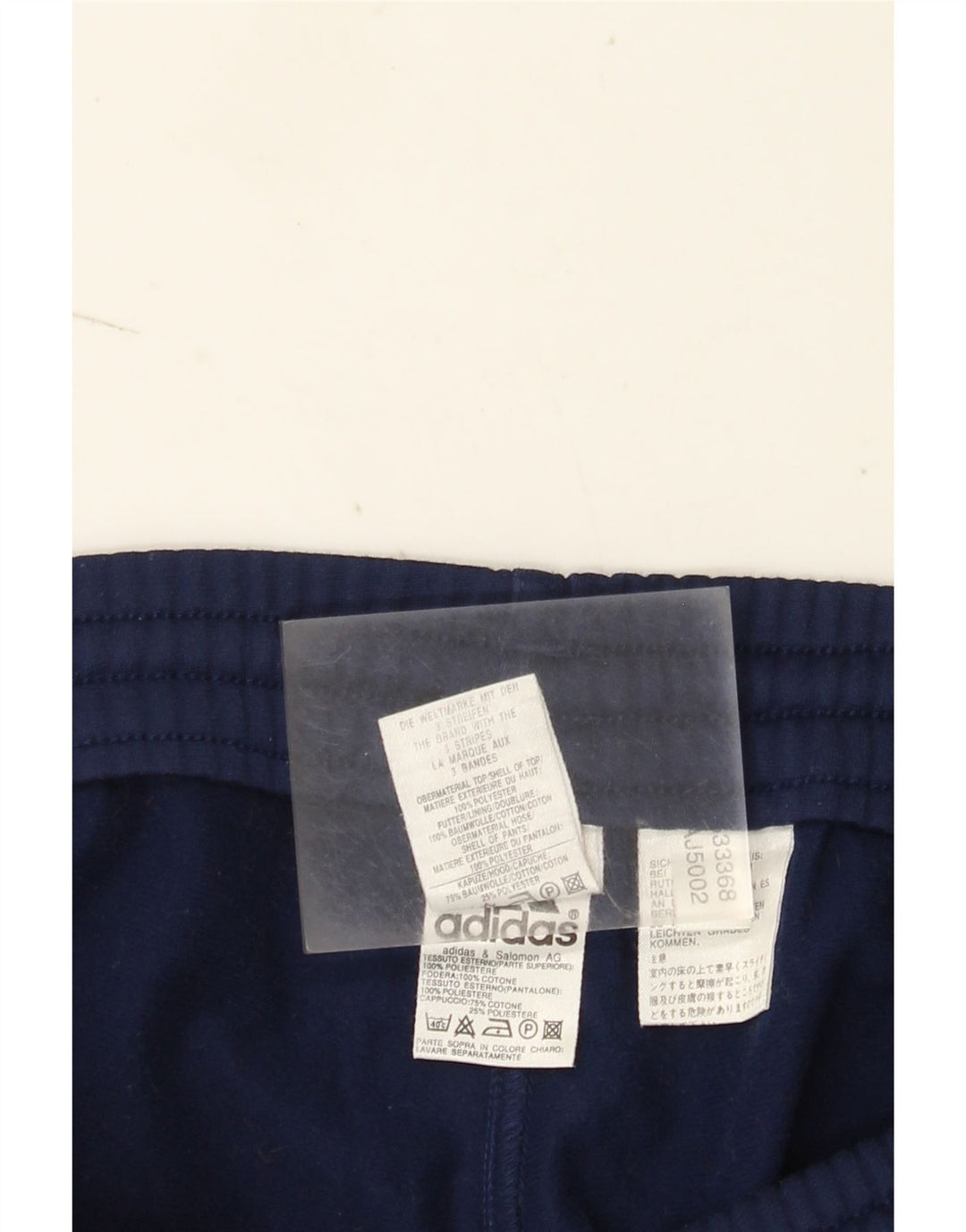 Pantaloni de trening Adidas pentru bărbați Marea Britanie 38/40 Poliester mediu albastru bleumarin