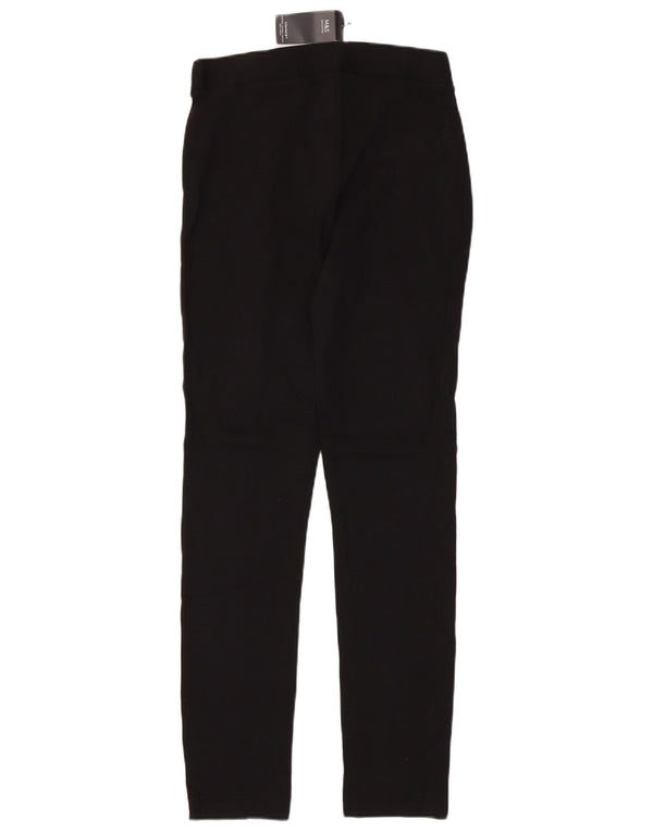 Marks & Spencer Pantaloni casual pentru femei cu talie medie UK 10 Small W28 L30 Negru