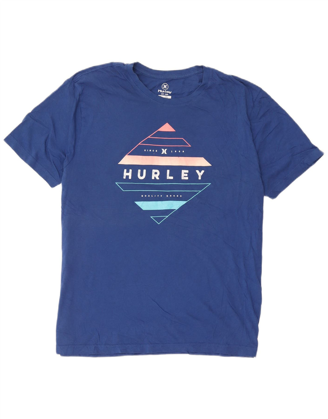 Tricou grafic pentru bărbați Hurley Top mare, albastru, bumbac