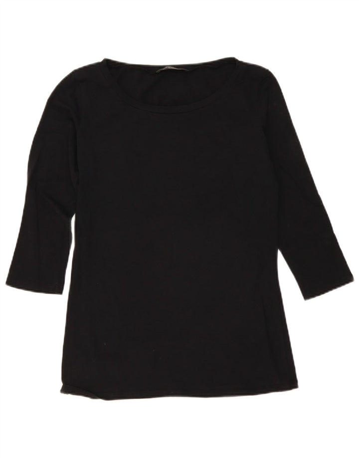 Top de weekend pentru femei Max Mara cu mâneci 3/4 UK 12 mediu negru
