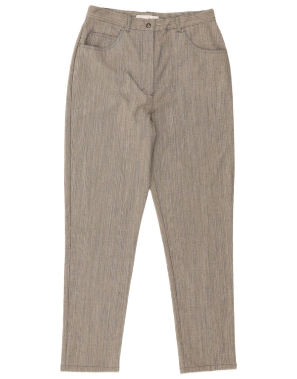 Pantaloni casual conici pentru femei Penny Black UK 16 Large W28 L29 Gri cu dungi