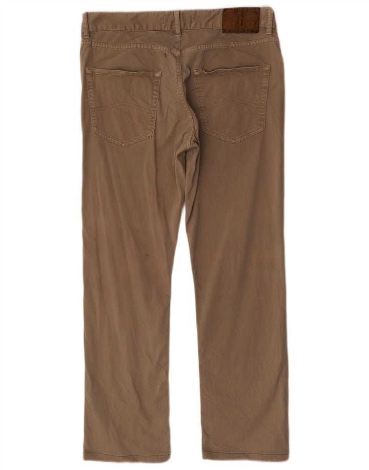 Pantaloni chino drepți pentru bărbați Marlboro Classics W34 L29 bej