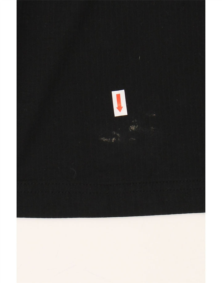 NIKE Mens Graphic Zip Neck Pullover Tracksuit Top Medium Black Colourblock Vintage Nike and Second-Hand Nike from Messina Hembry 