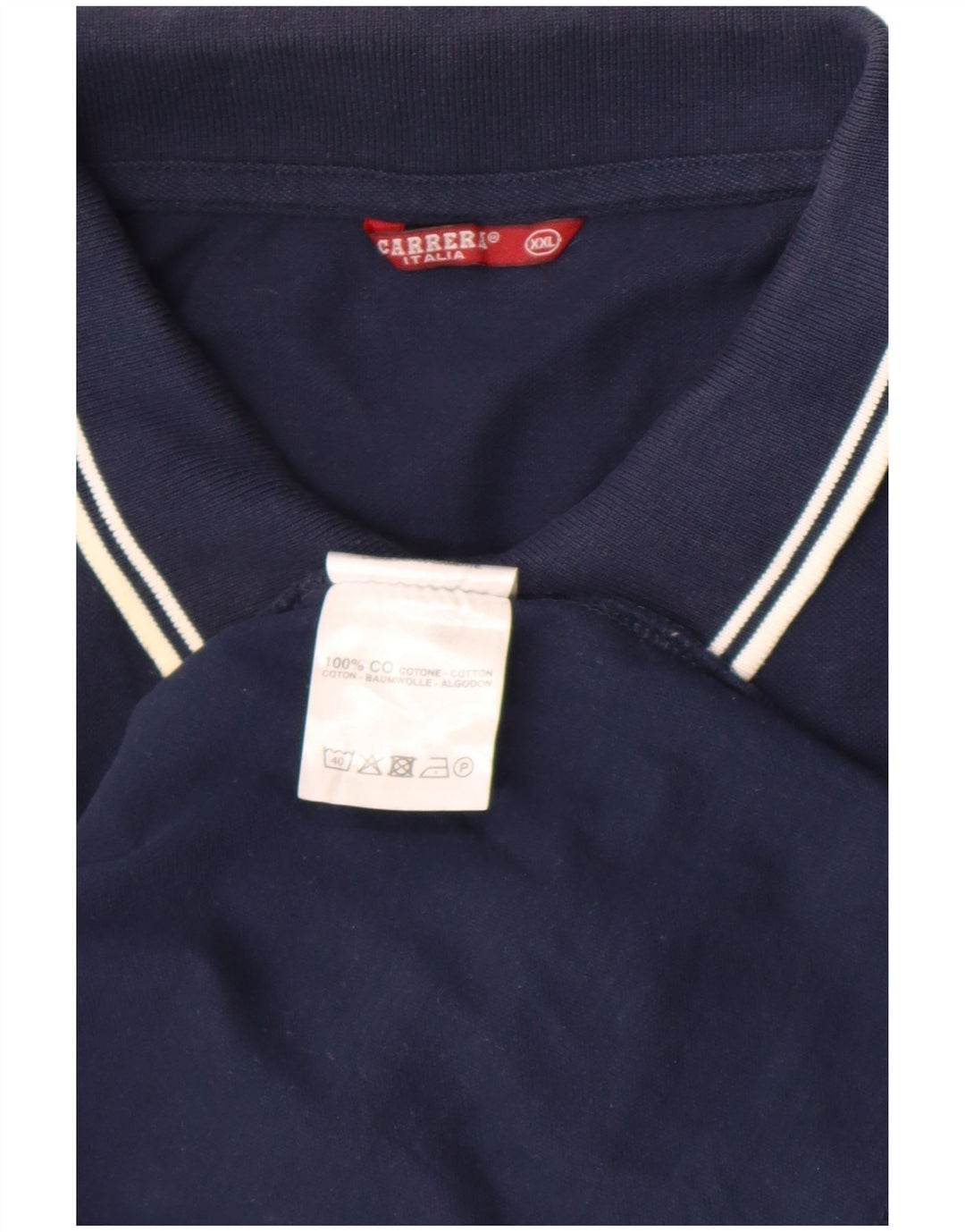Cămașă polo pentru bărbați Carrera 2XL bumbac bleumarin