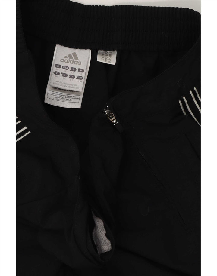 Pantaloni de trening Adidas pentru femei UK 14 Poliester mediu negru