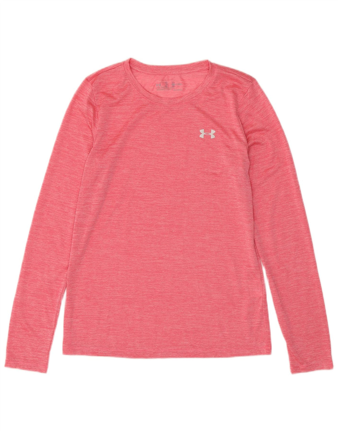 UNDER ARMOUR pentru femei Heat Gear Top cu mânecă lungă UK 10 Small Pink Flecked