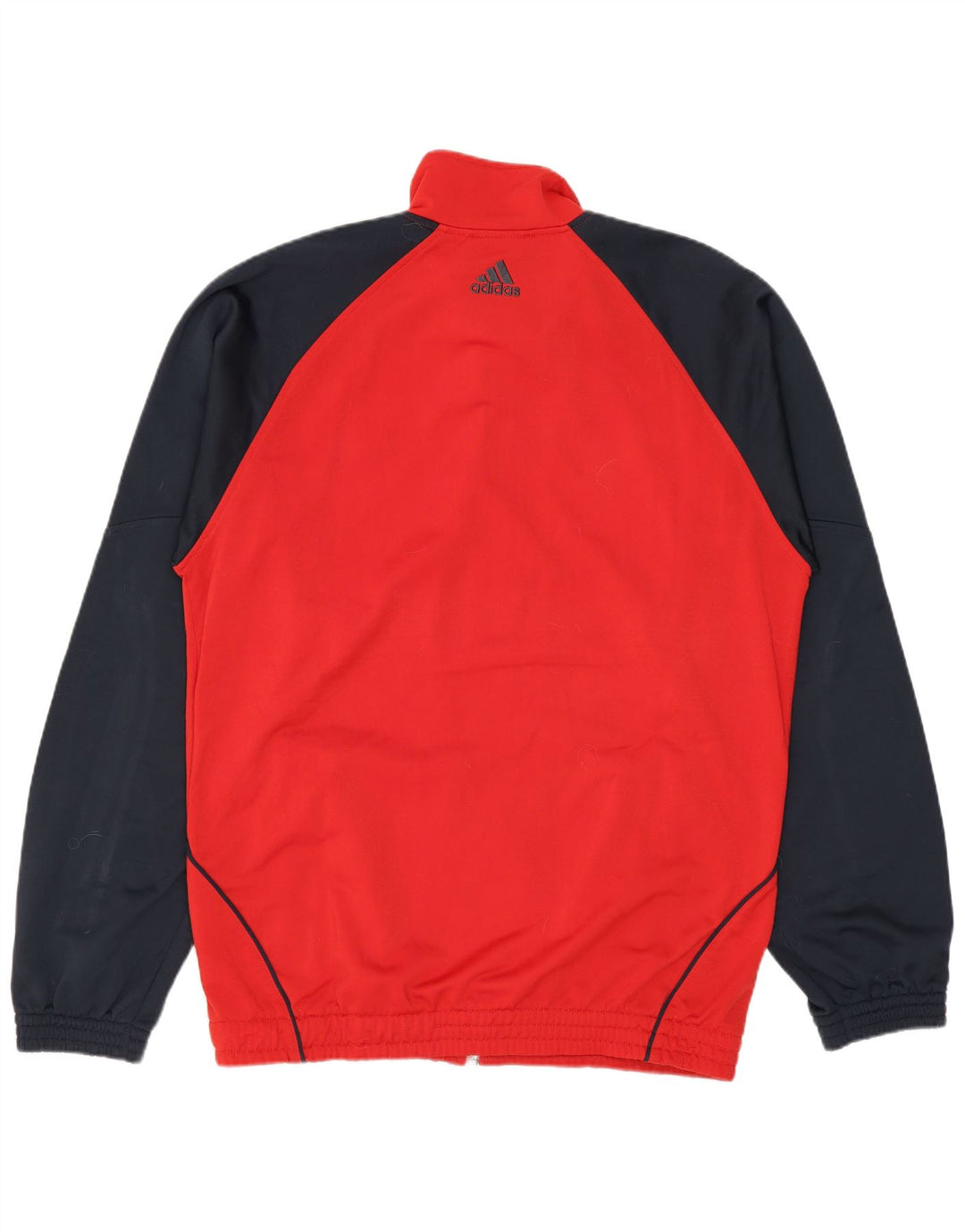 Jachetă de trening Adidas pentru bărbați Marea Britanie 38/40 Poliester Colorblock Roșu Mediu