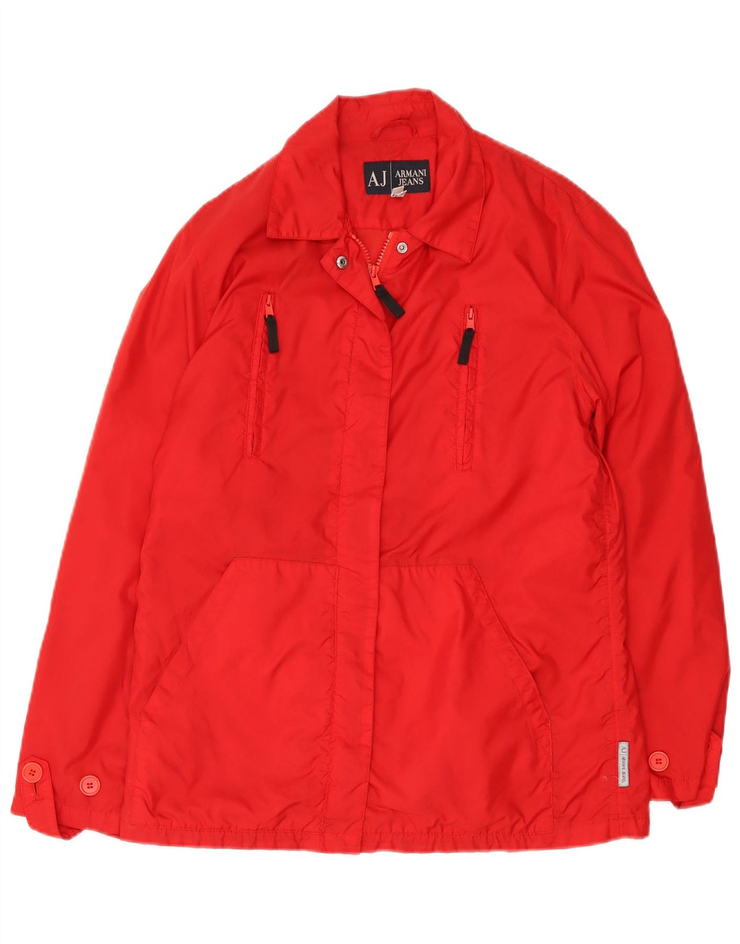 Jachetă de vânt pentru femei Armani Jeans UK 12 Medium Red Poliamidă