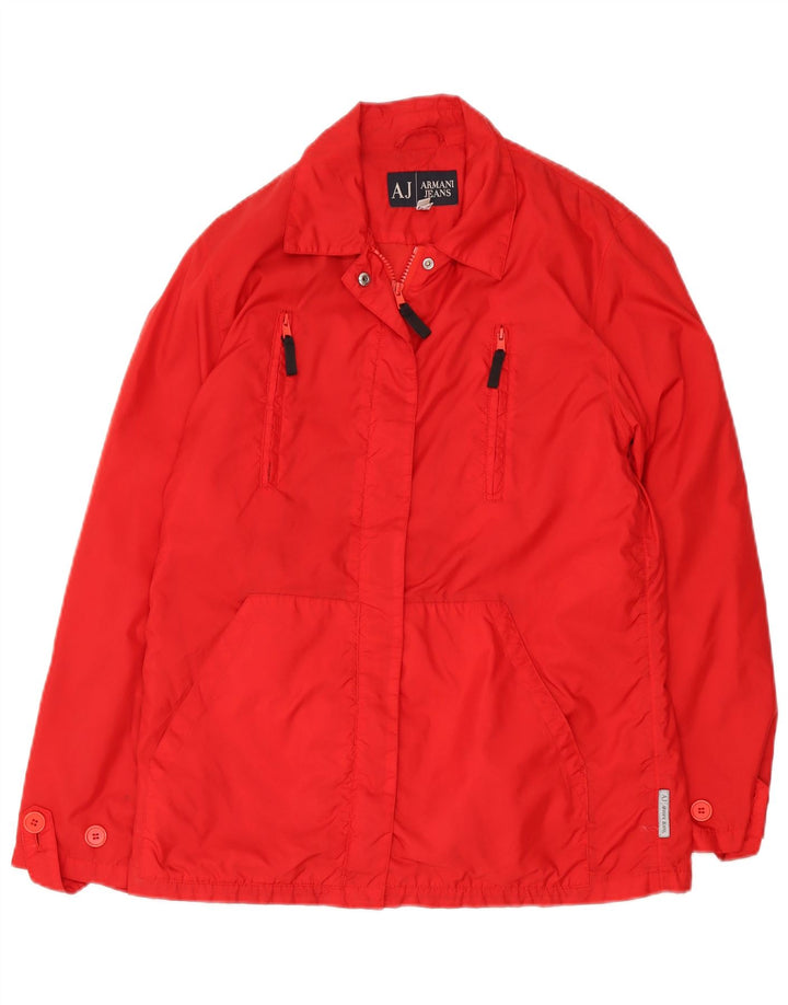 Jachetă de vânt pentru femei Armani Jeans UK 12 Medium Red Poliamidă