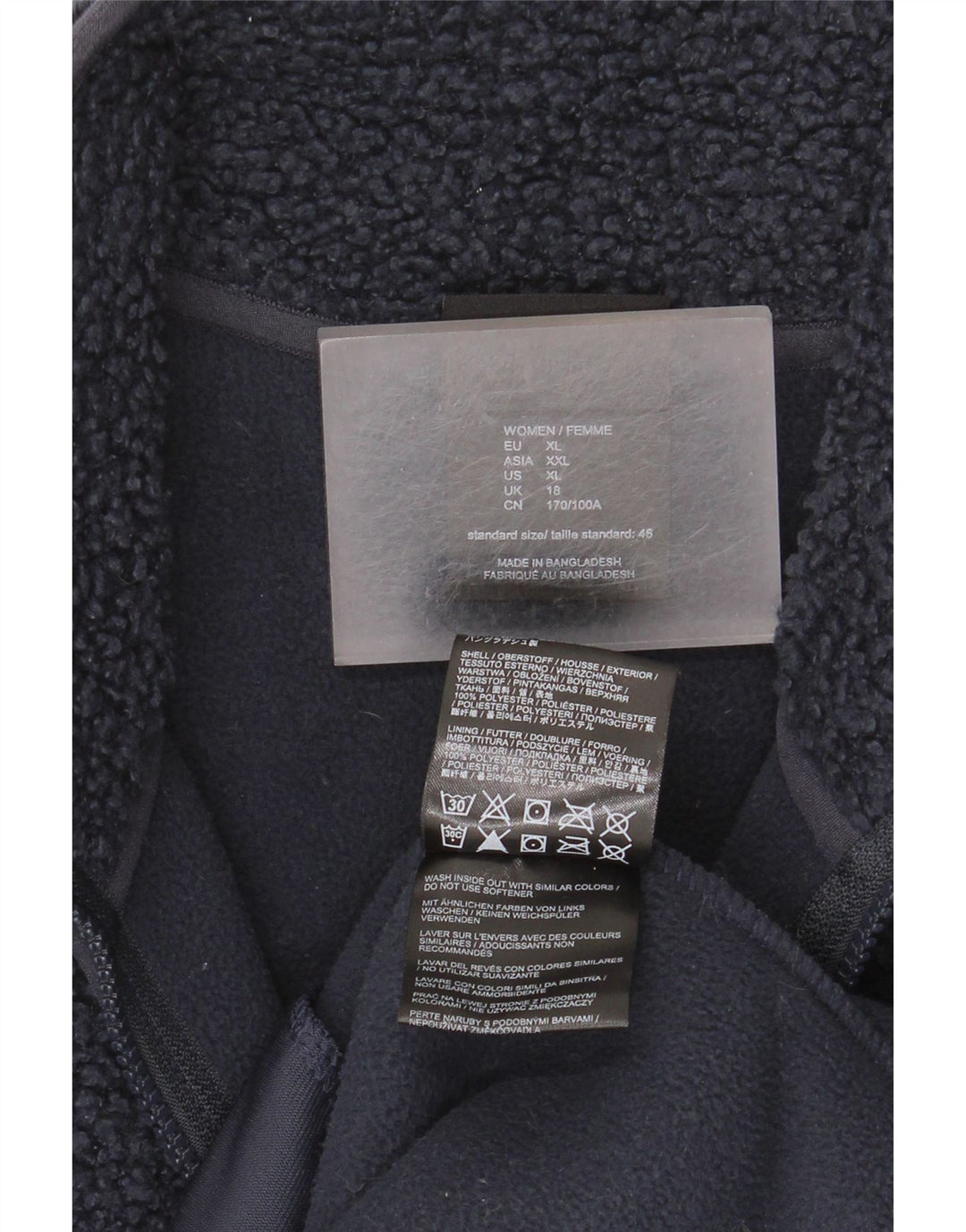 Jachetă fleece Jack Wolfskin pentru femei UK 18 XL bleumarin poliester