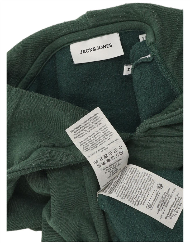 Pulover Jack & Jones pentru bărbați, bumbac verde mediu