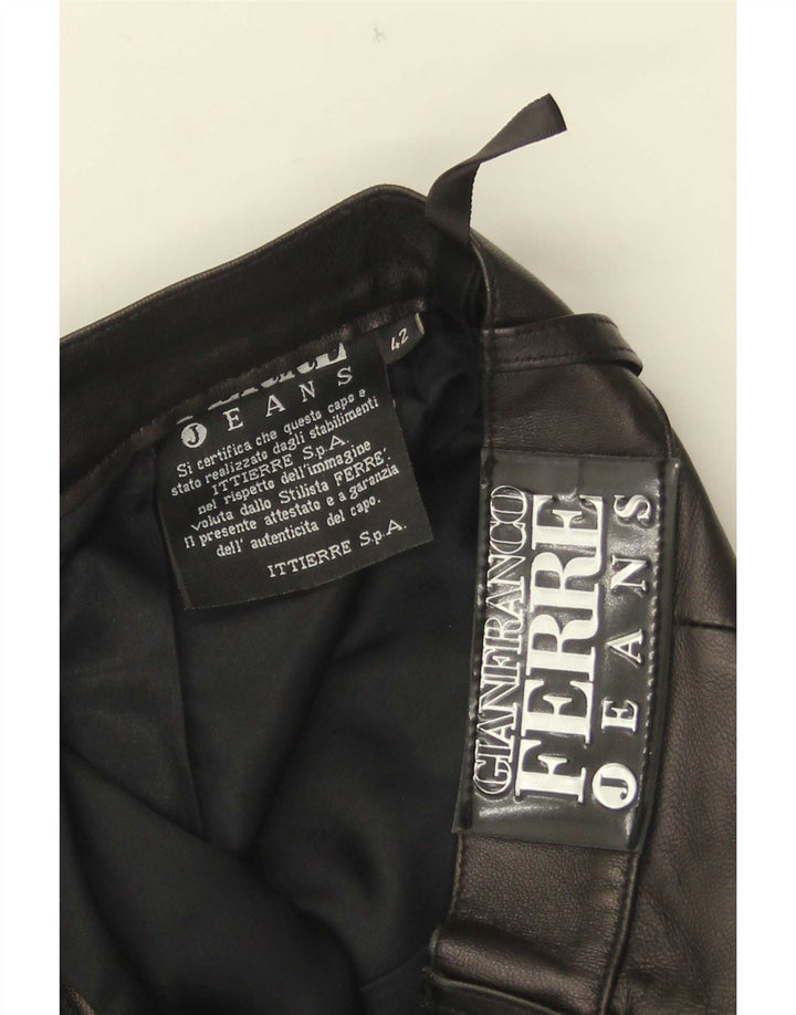 Pantaloni drepti pentru femei Gianfranco Ferre IT 42 Medium W28 L31 Negri