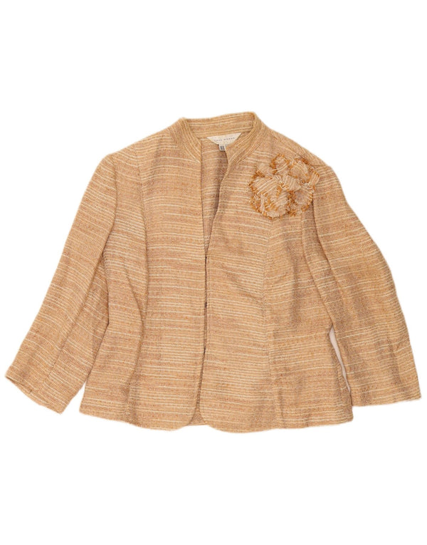 Jachetă pentru femei Zara cu mâneci 3/4 EU 44 XL in bej