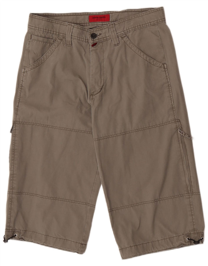Bermudă pentru bărbați Pierre Cardin Cargo W33, bumbac gri mediu