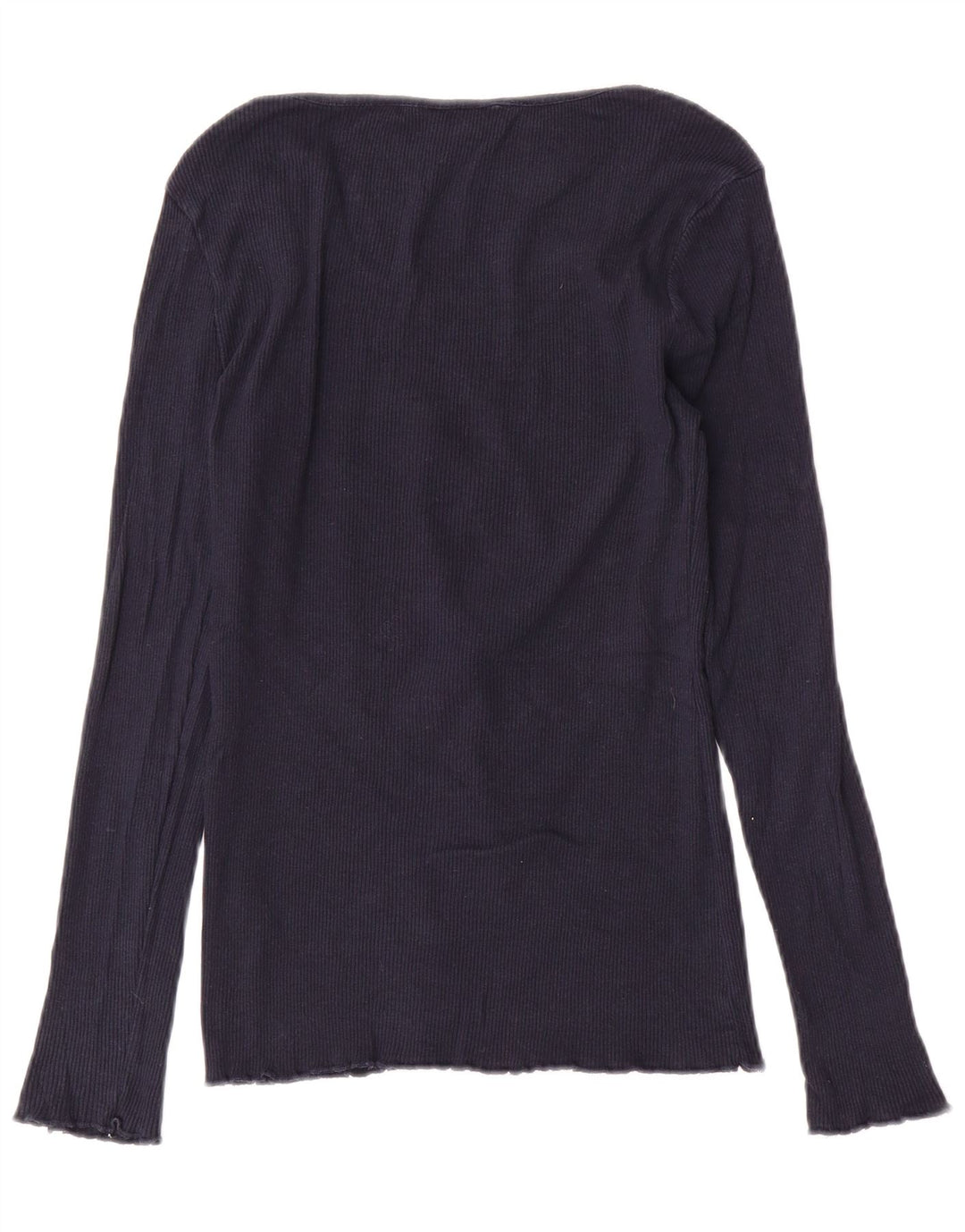 Fat Face pentru femei Top cu mânecă lungă UK 12 Medium Bleumarin Bumbac