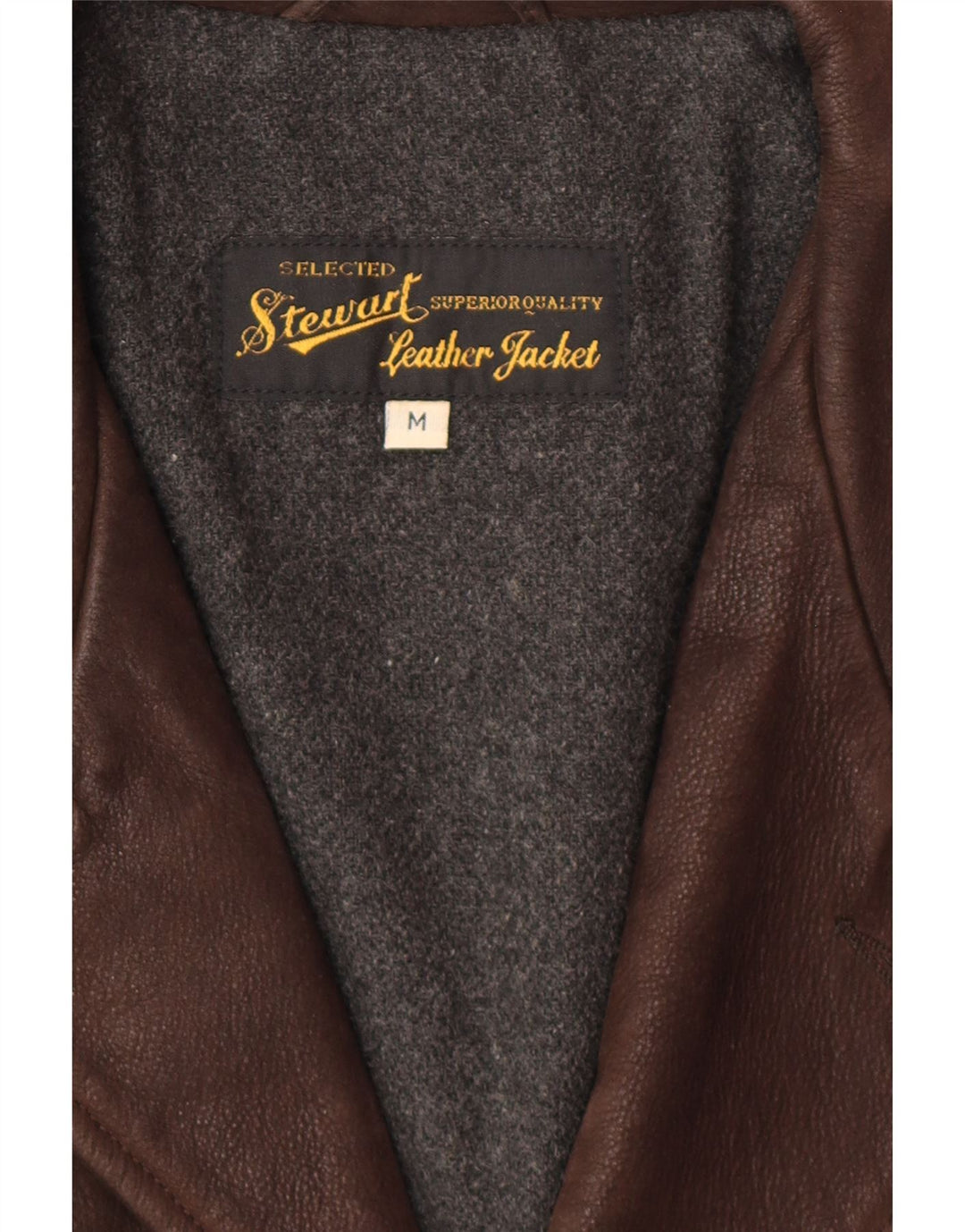 Jachetă de piele pentru bărbați STEWART UK 38 piele maro medie