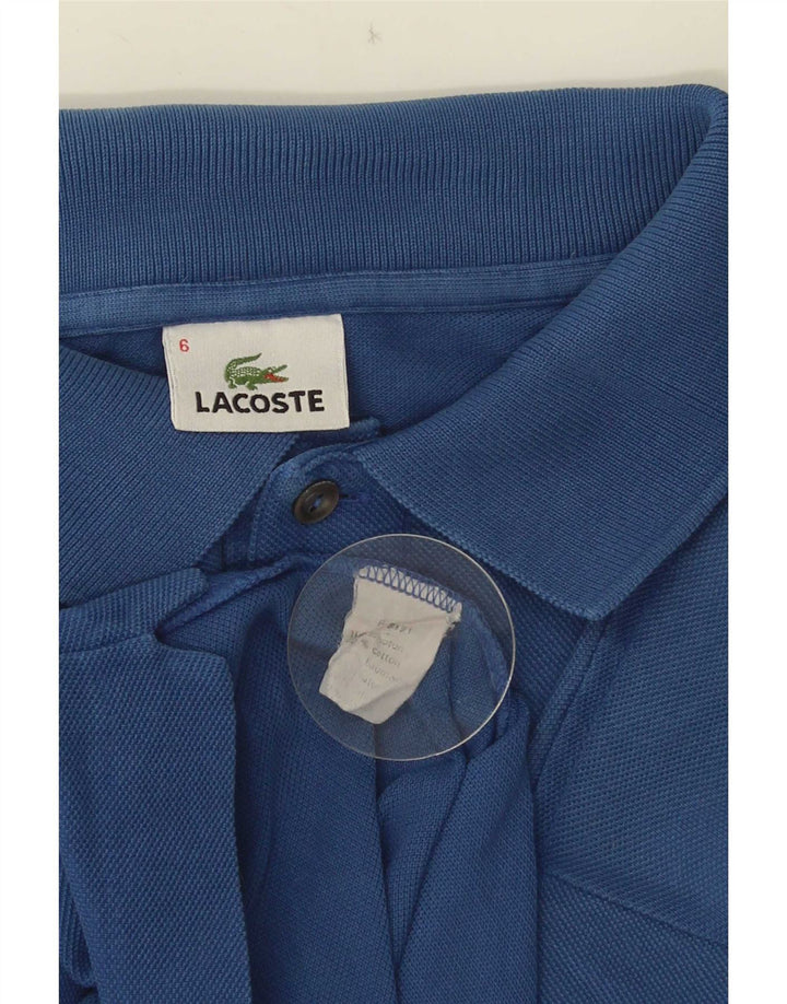 Tricou polo pentru bărbați Lacoste Mărimea 6 XL Bumbac albastru