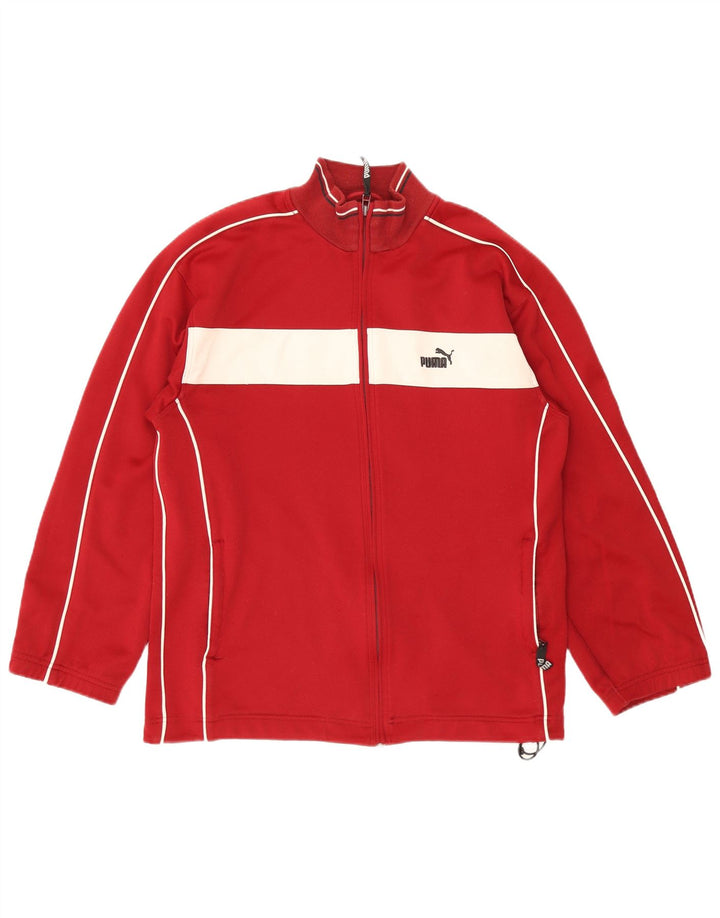 Jachetă de trening pentru bărbați Puma, roșu, poliester color bloc Sport
