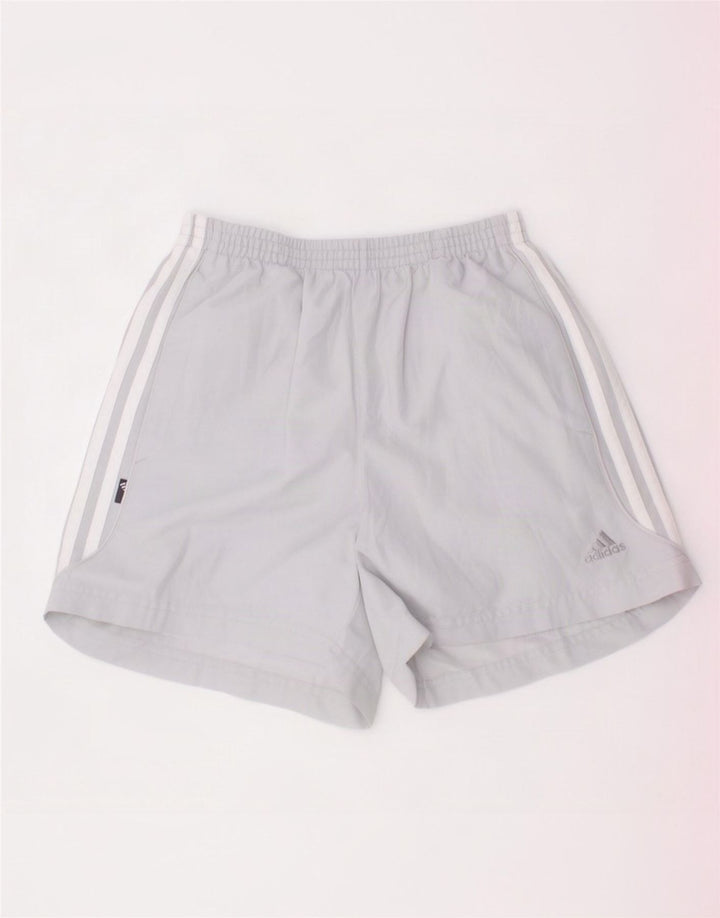 Pantaloni scurți sport pentru fete Adidas 11-12 ani poliester gri